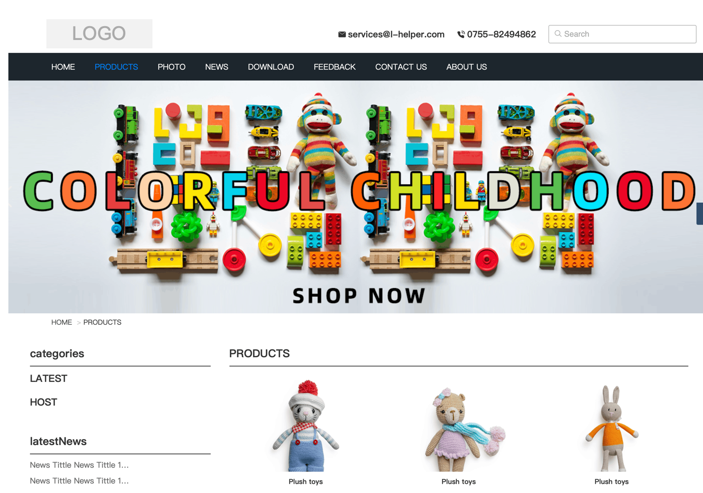 模板演示_经典版_ET01 儿童/玩具/电动/设备