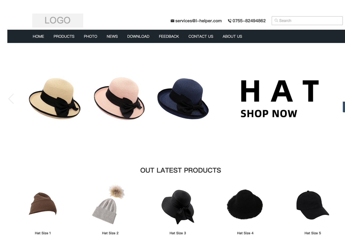 模板演示_SEO增强版_WF02 女士时尚、衣帽、提包、服饰