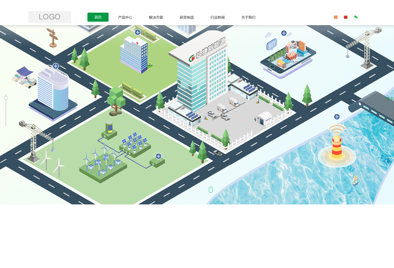 模板演示_SEO增强版_弘捷新能源